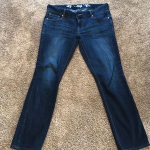 Express Skinny Stella dark wash 28” Inseam